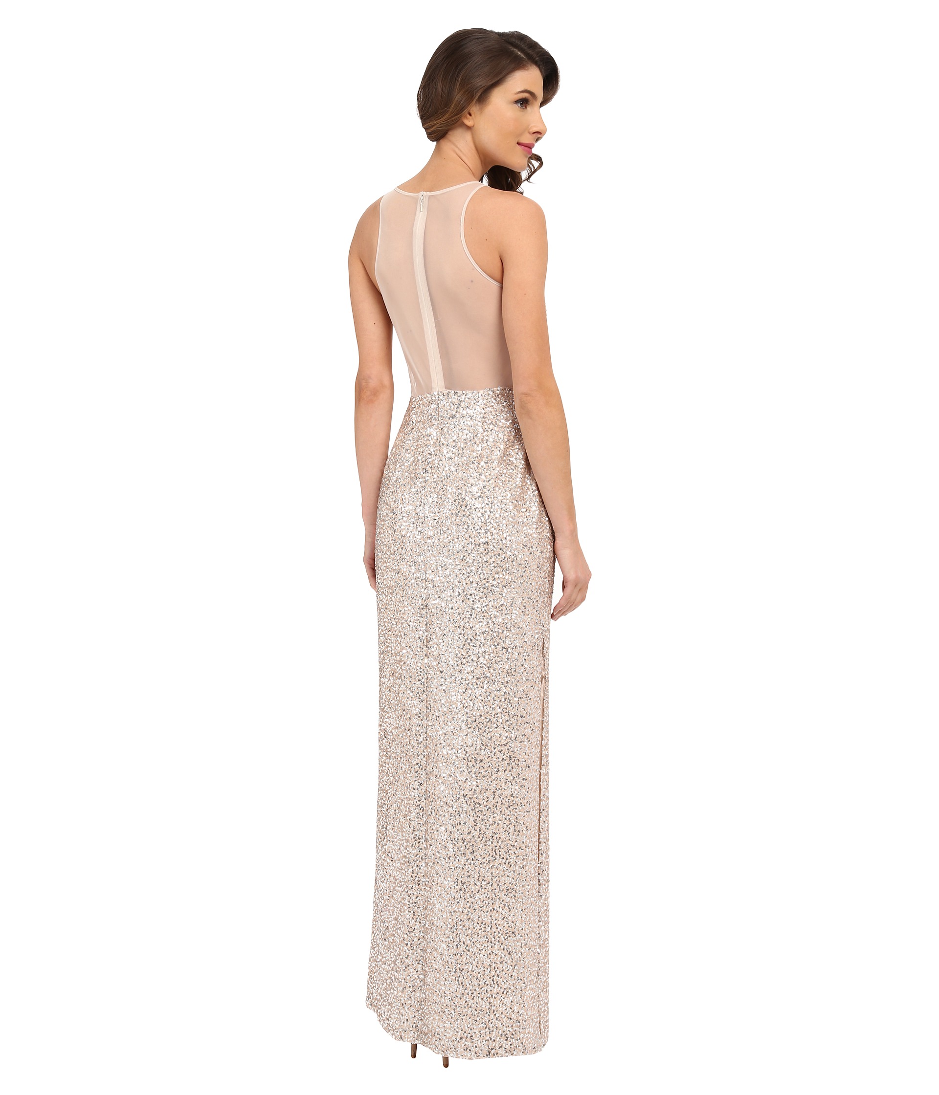 aidan mattox column gown