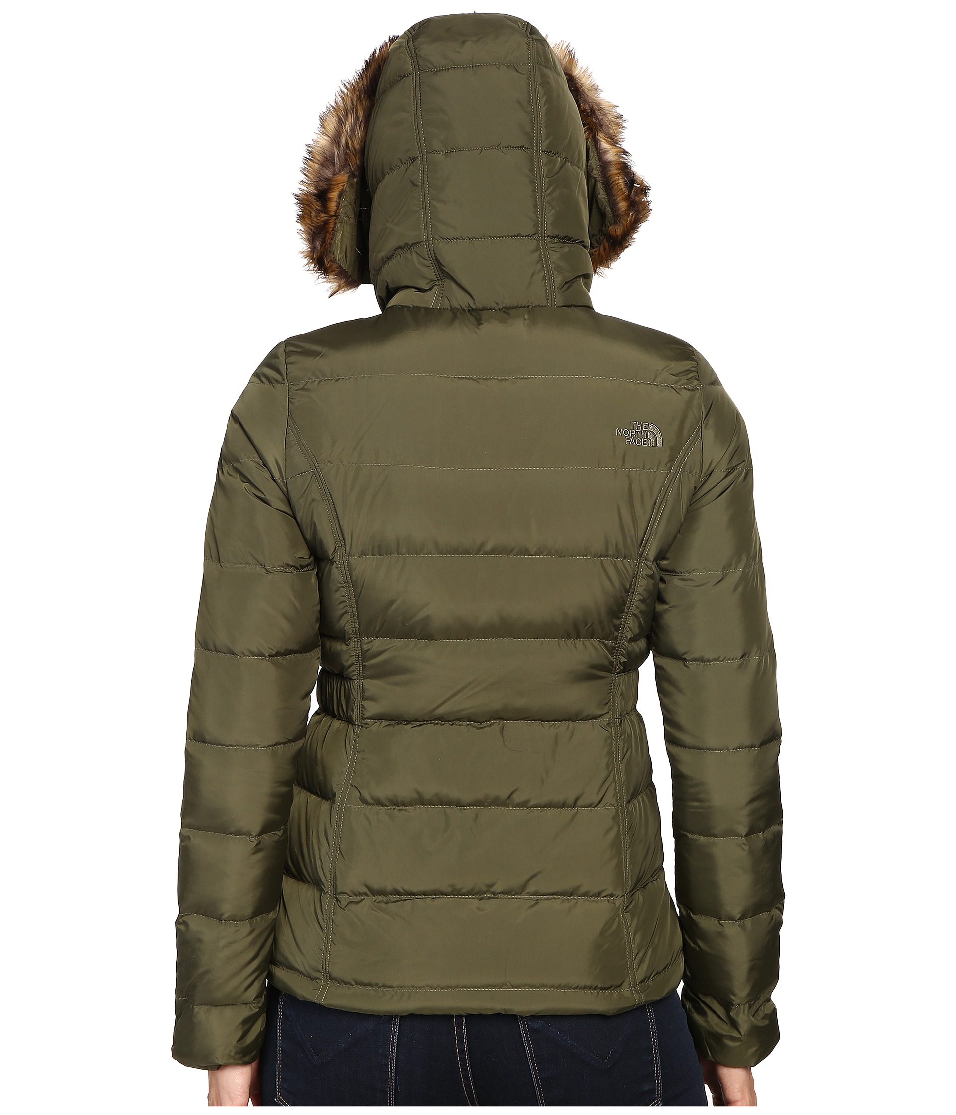 The North Face Gotham Down Jacket Burnt Olive Green - Zappos.com Free ...