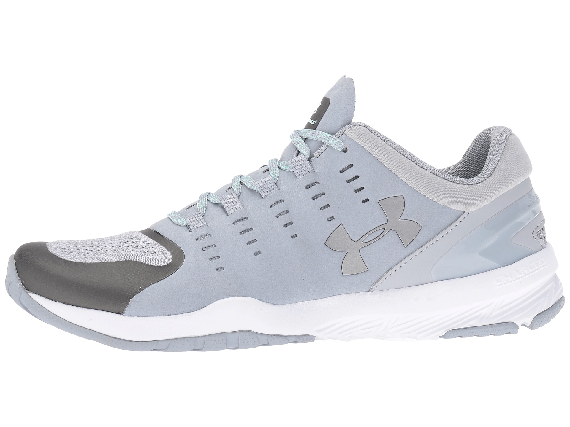 Under Armour UA Charged Stunner Overcast Gray/White/Metallic Pewter ...