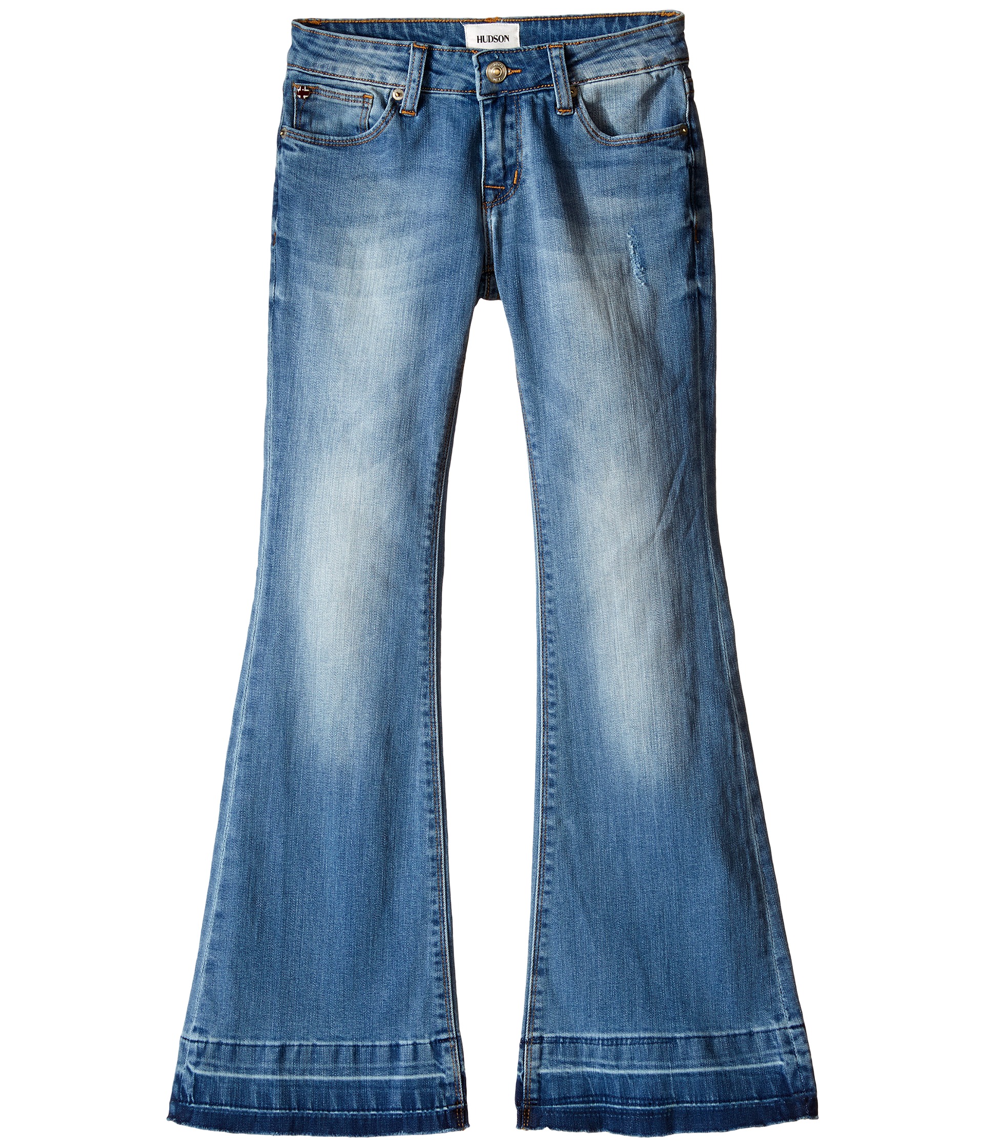 Hudson Kids Janis Flare Jeans in Blue Steel (Big Kids) - Zappos.com ...