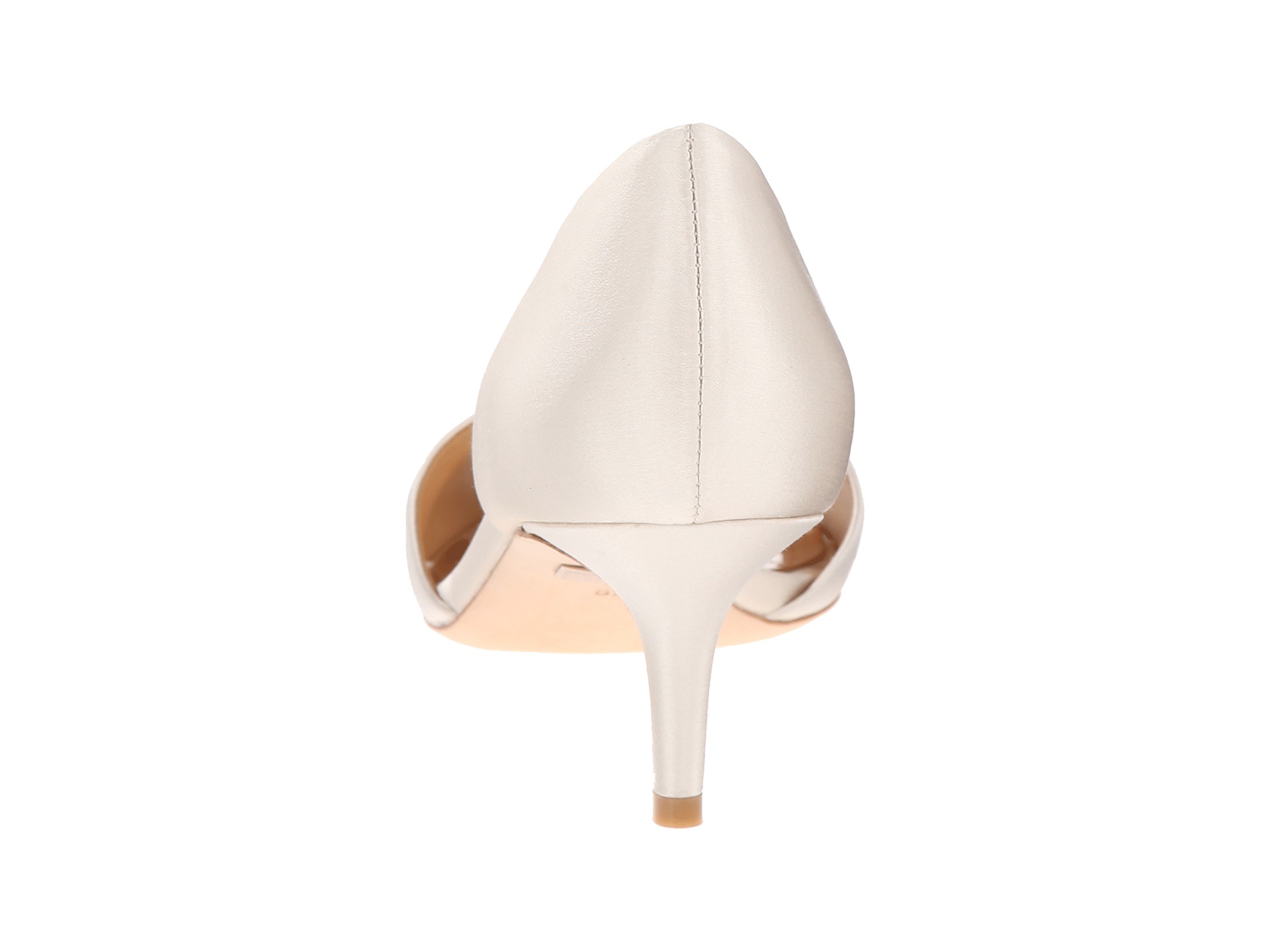 badgley mischka ivory satin