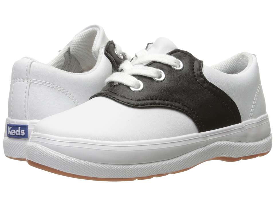 Keds Kids - School Days II (Toddler/Little Kid) (White/Black 1) Girls Shoes