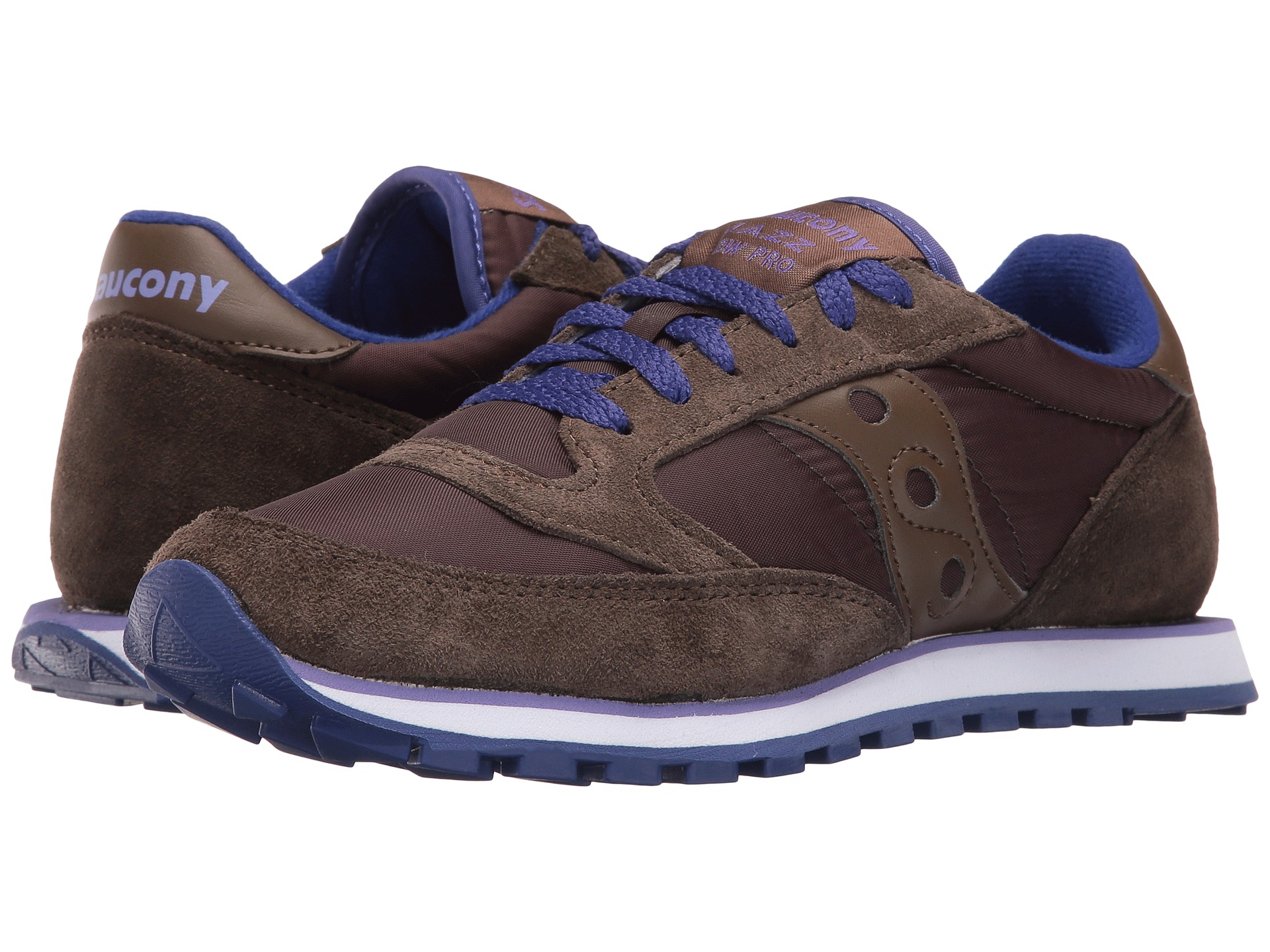 Saucony jazz low pro brown blue on sale