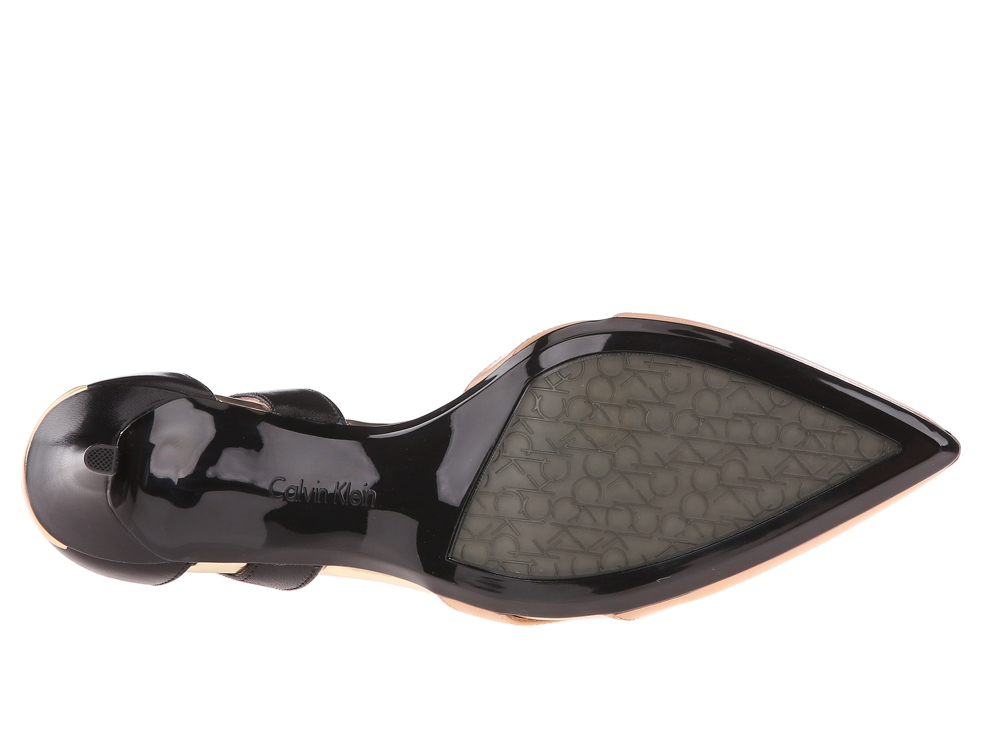 calvin klein snakeskin flats
