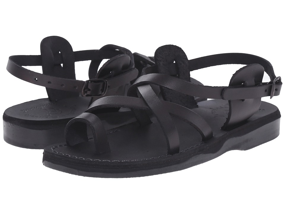 Jerusalem Sandals The Good Shepherd Buckle - Womens (Black) Women's Shoes