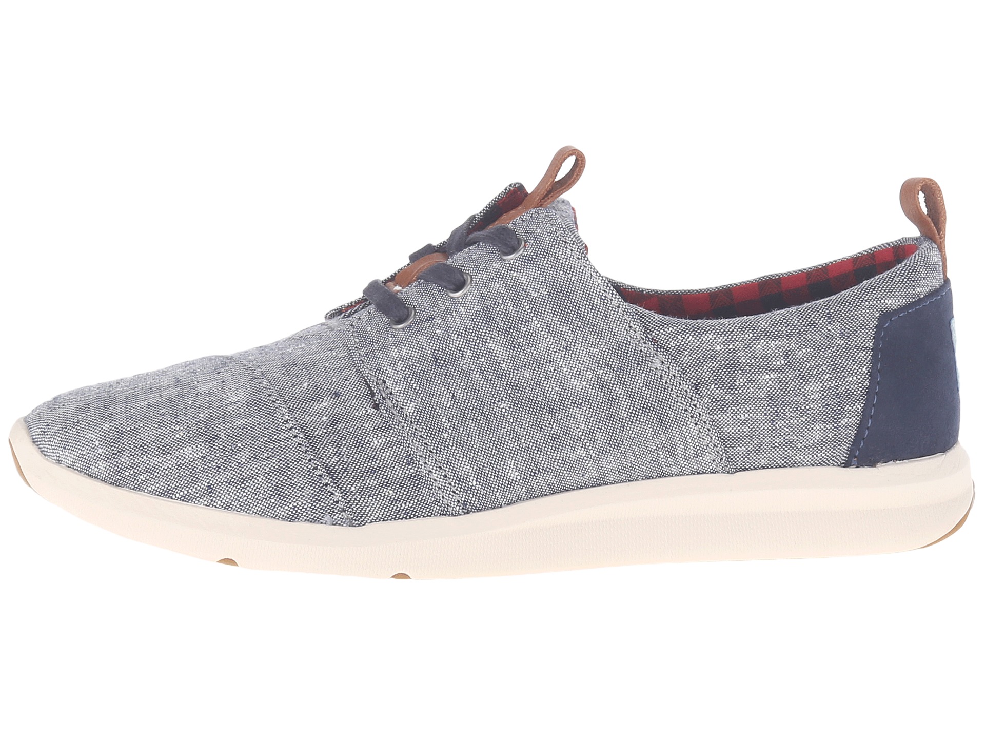 TOMS Del Rey Sneaker Blue Chambray - Zappos.com Free Shipping BOTH Ways