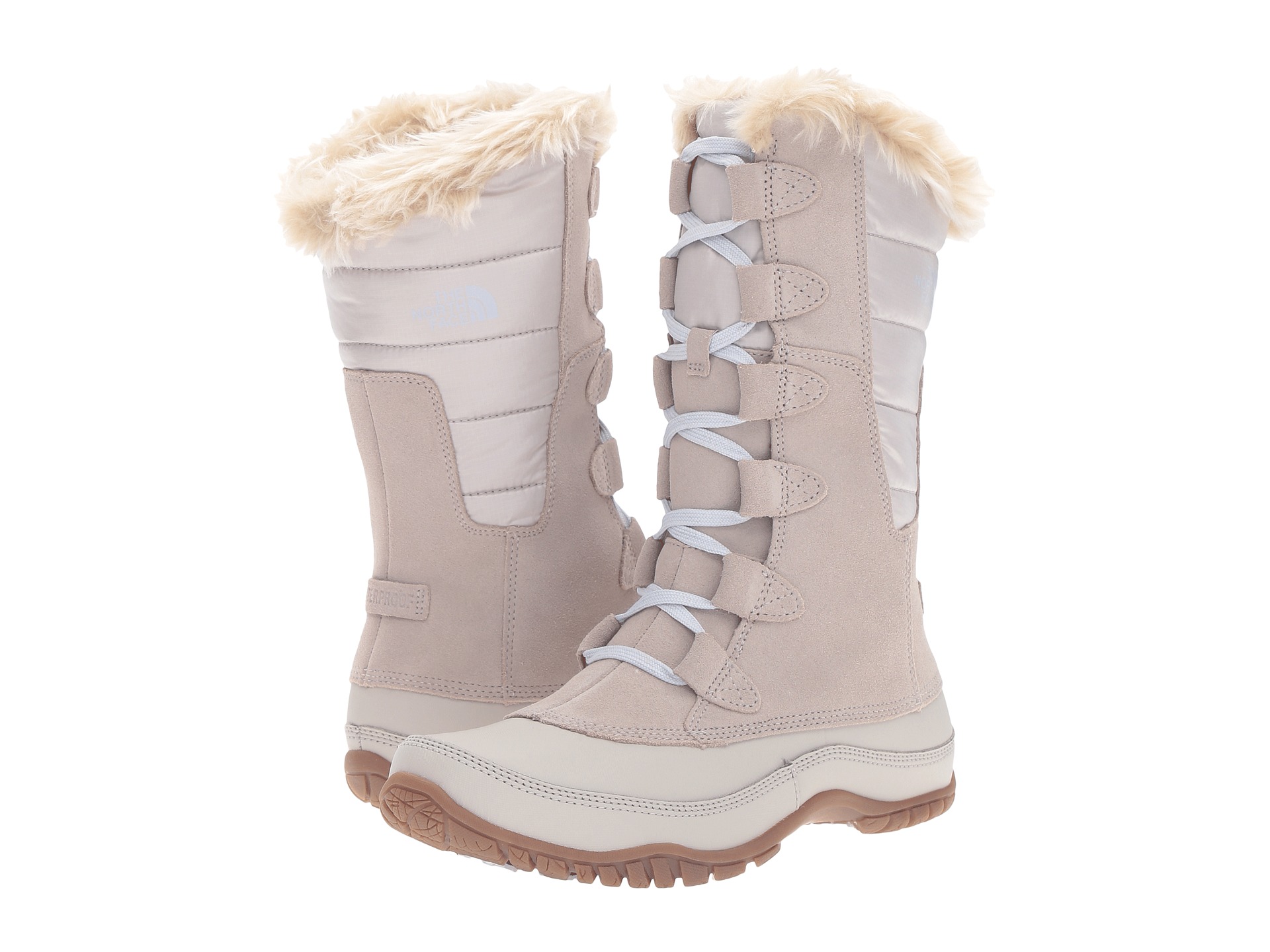 fur north face winter boots womens