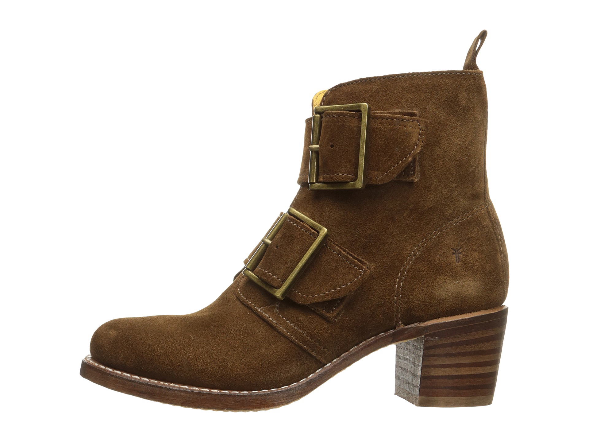 frye double buckle boots