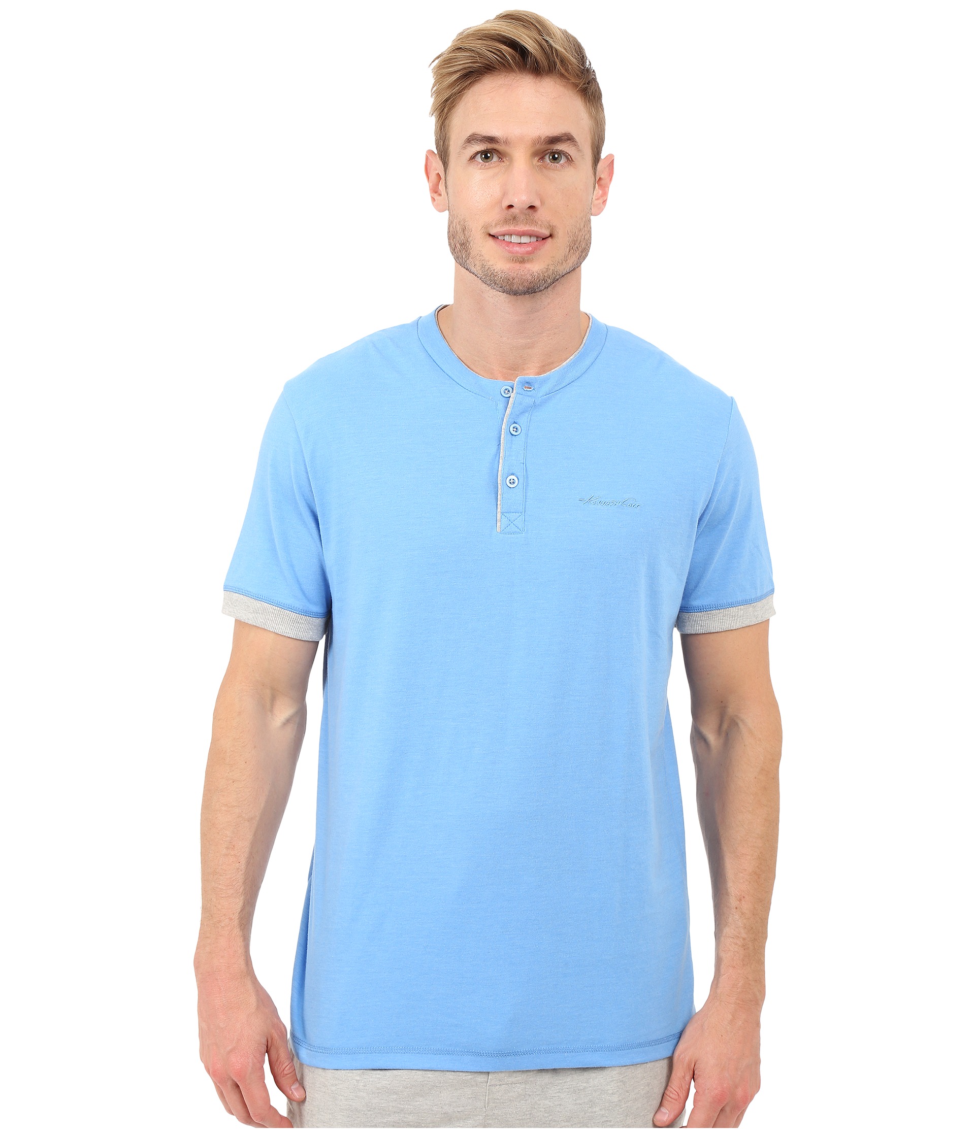 Kenneth Cole Reaction Henry Neck T-Shirt - Zappos.com Free Shipping ...