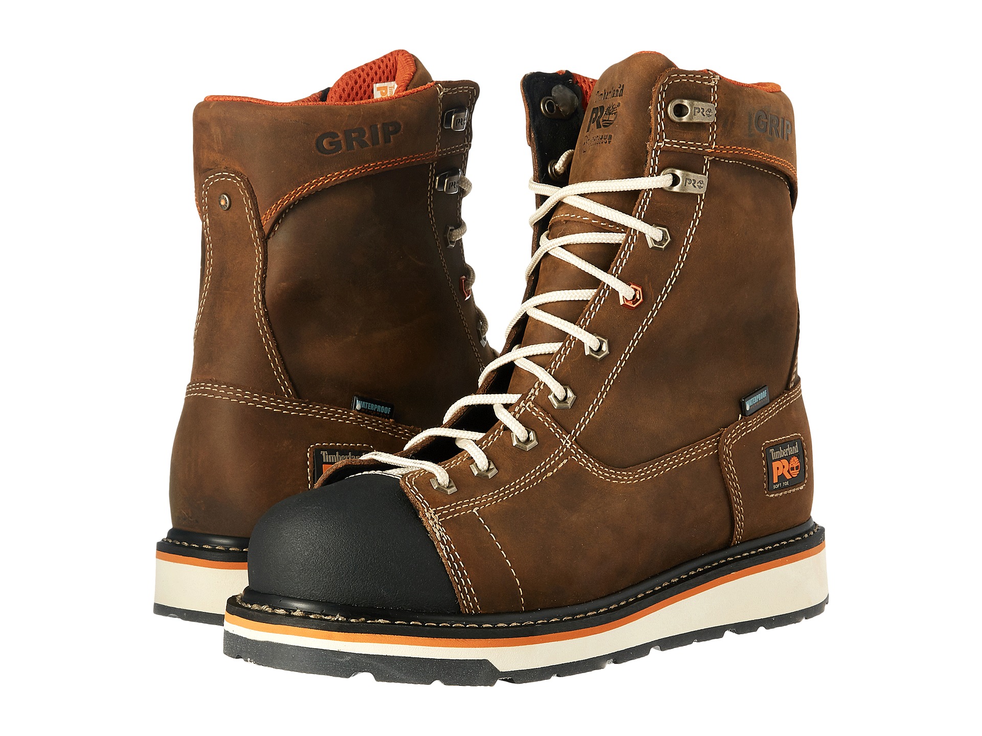 Timberland PRO Gridworks Soft Toe Waterproof Boot at Zappos.com
