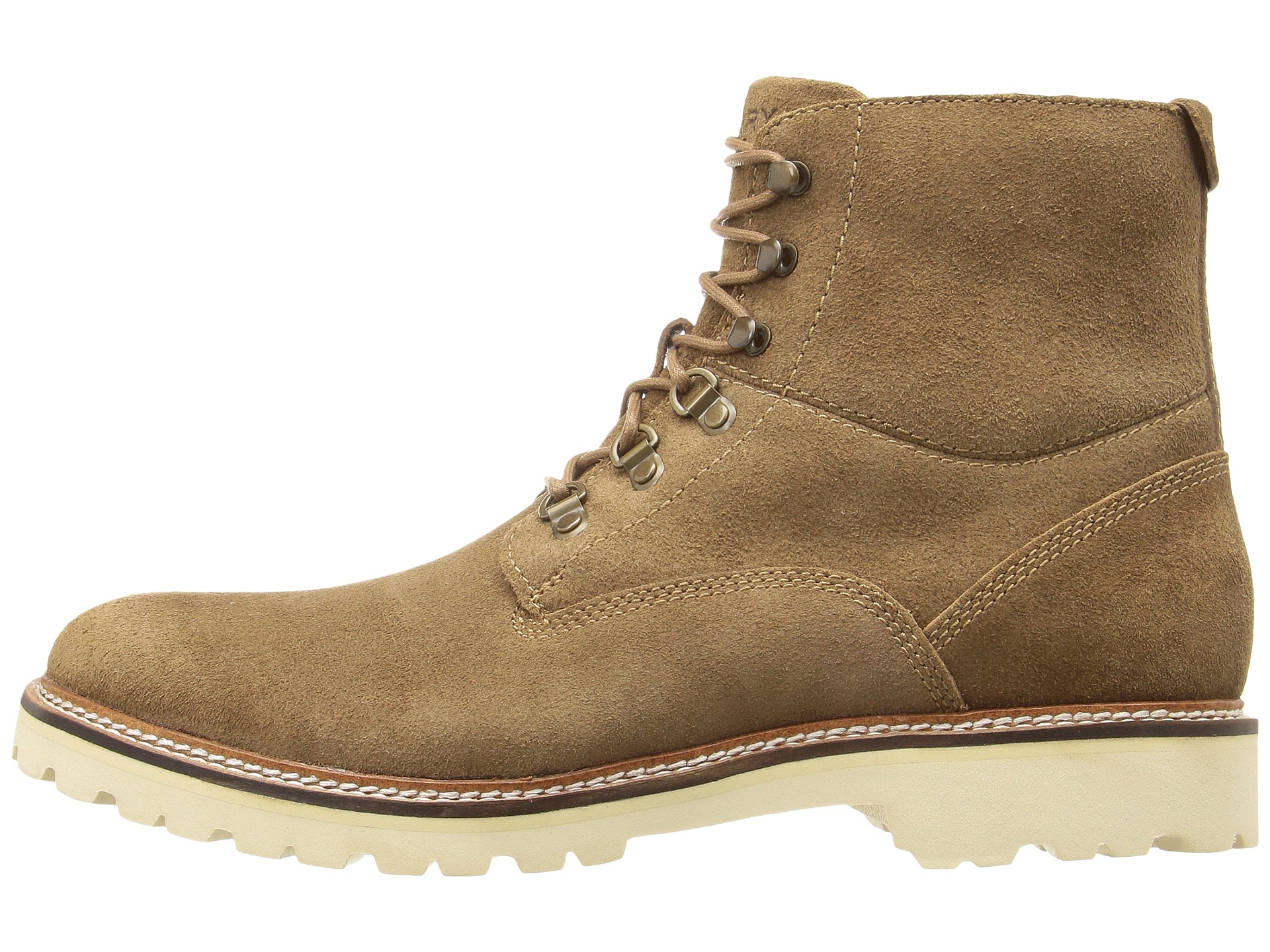 sperry brown and tan gold cup lug duck boots