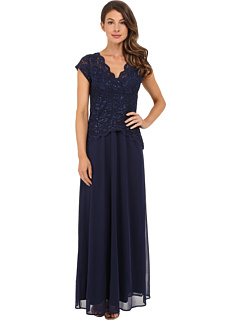 rsvp Abigail Mock Two-Piece Gown Navy - Zappos.com Free Shipping BOTH Ways