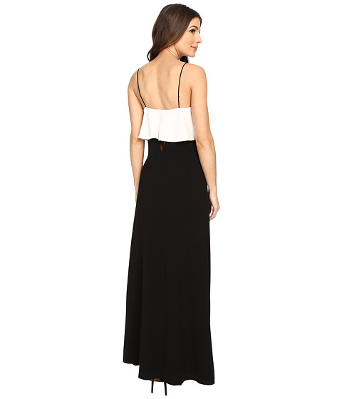 JILL JILL STUART Spagetti Strapped Front Ruffled with Peekaboo Front Cut Out Gown at 6pm.com