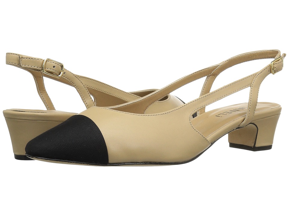 Vaneli Aliz (Pudding Nappa/Black) 1-2 inch heel Shoes