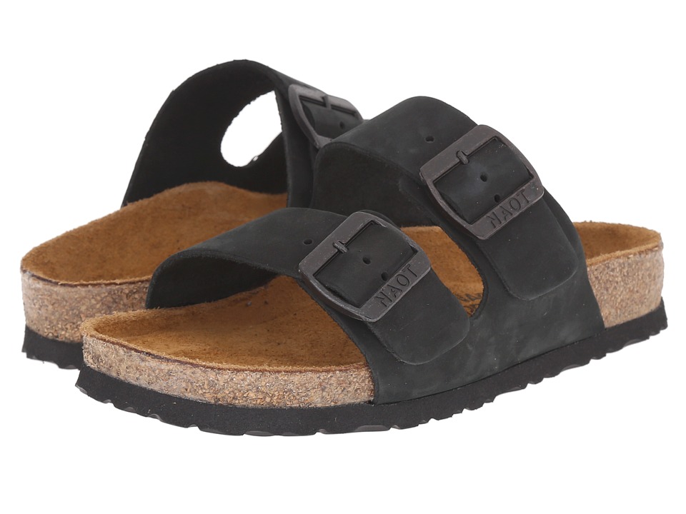 Naot Santa Barbara (Black Nubuck) Sandals