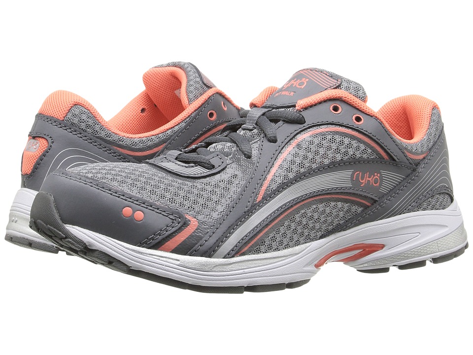 Ryka Sky Walk (Iron Grey/Frost Grey/Fusion Coral) Walking Shoes