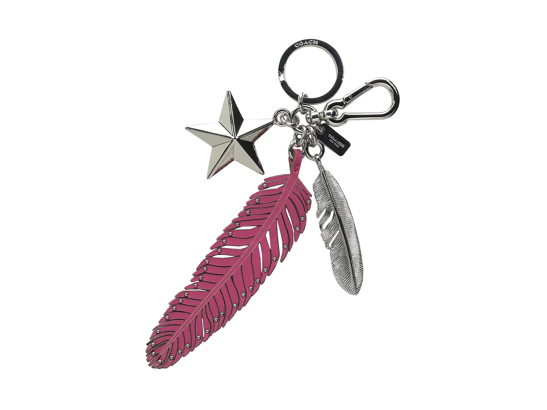 COACH Metal Leather Feathers and Star Bag Charm - www.waterandnature.org Free Shipping BOTH Ways