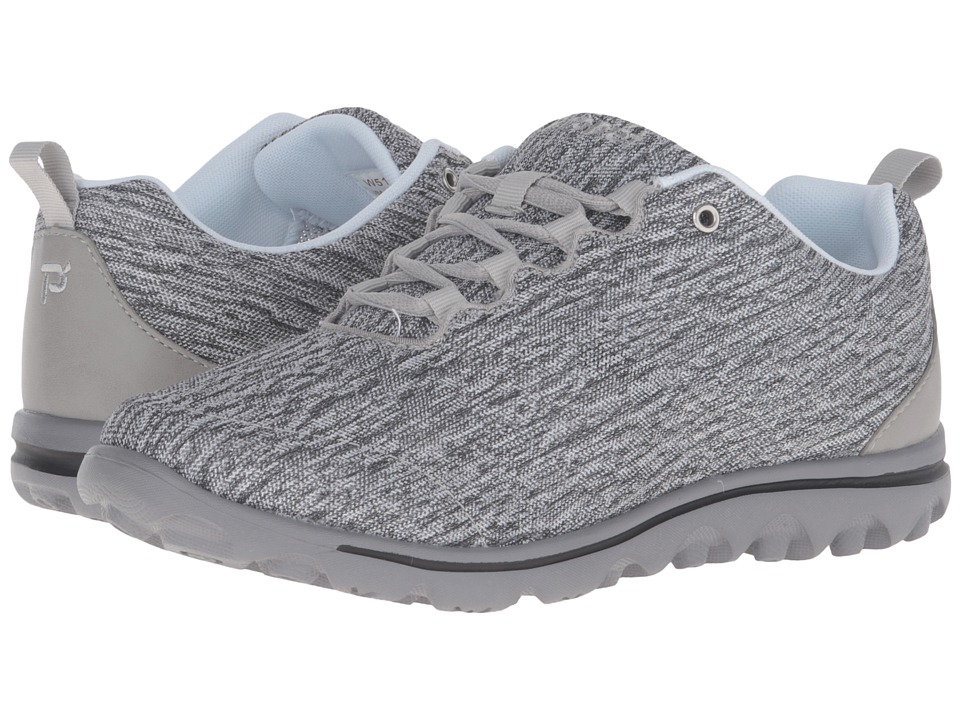 Propet TravelActiv (Black/White Heather) Women's Shoes