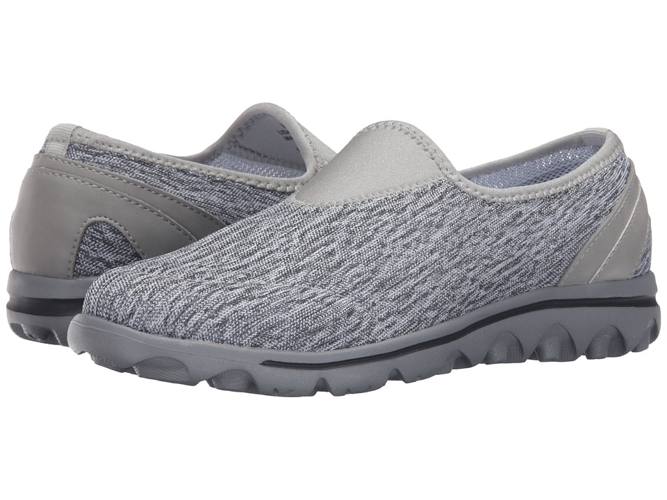 Propet TravelActiv Slip-On (Black/White Heather) Slip-On Shoes