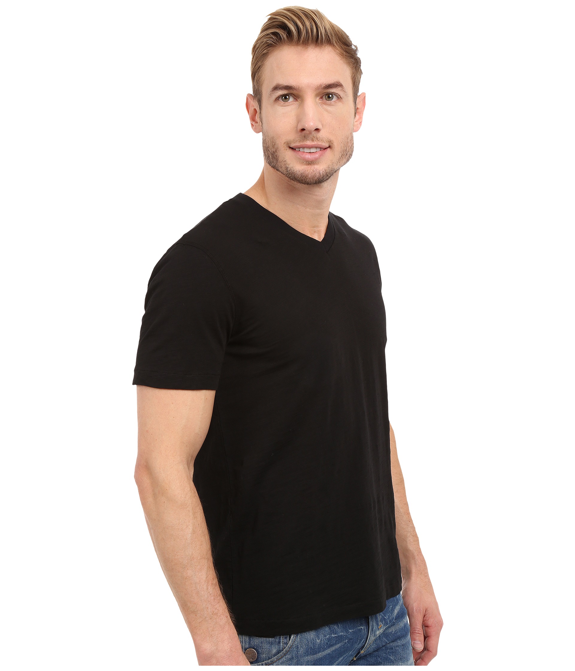 Mod-o-doc El Porto Short Sleeve V-Neck Tee at Zappos.com