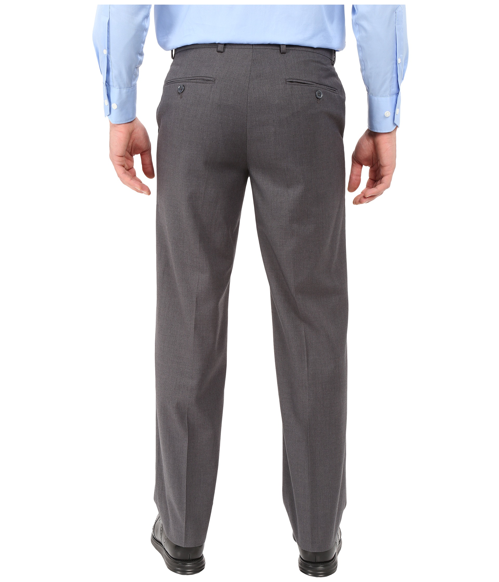 Dockers Flat Front Straight Fit Dress Pants at Zappos.com