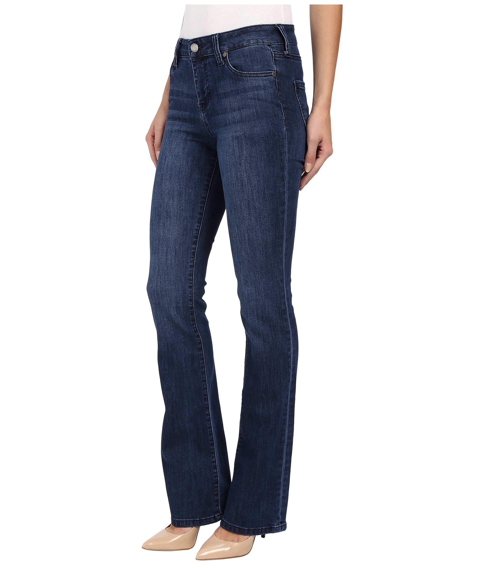 Liverpool Lucy Bootcut Jeans in Montauk Mid Blue at Zappos.com