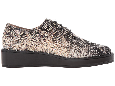 the frances skimmer mule in snake embossed leather