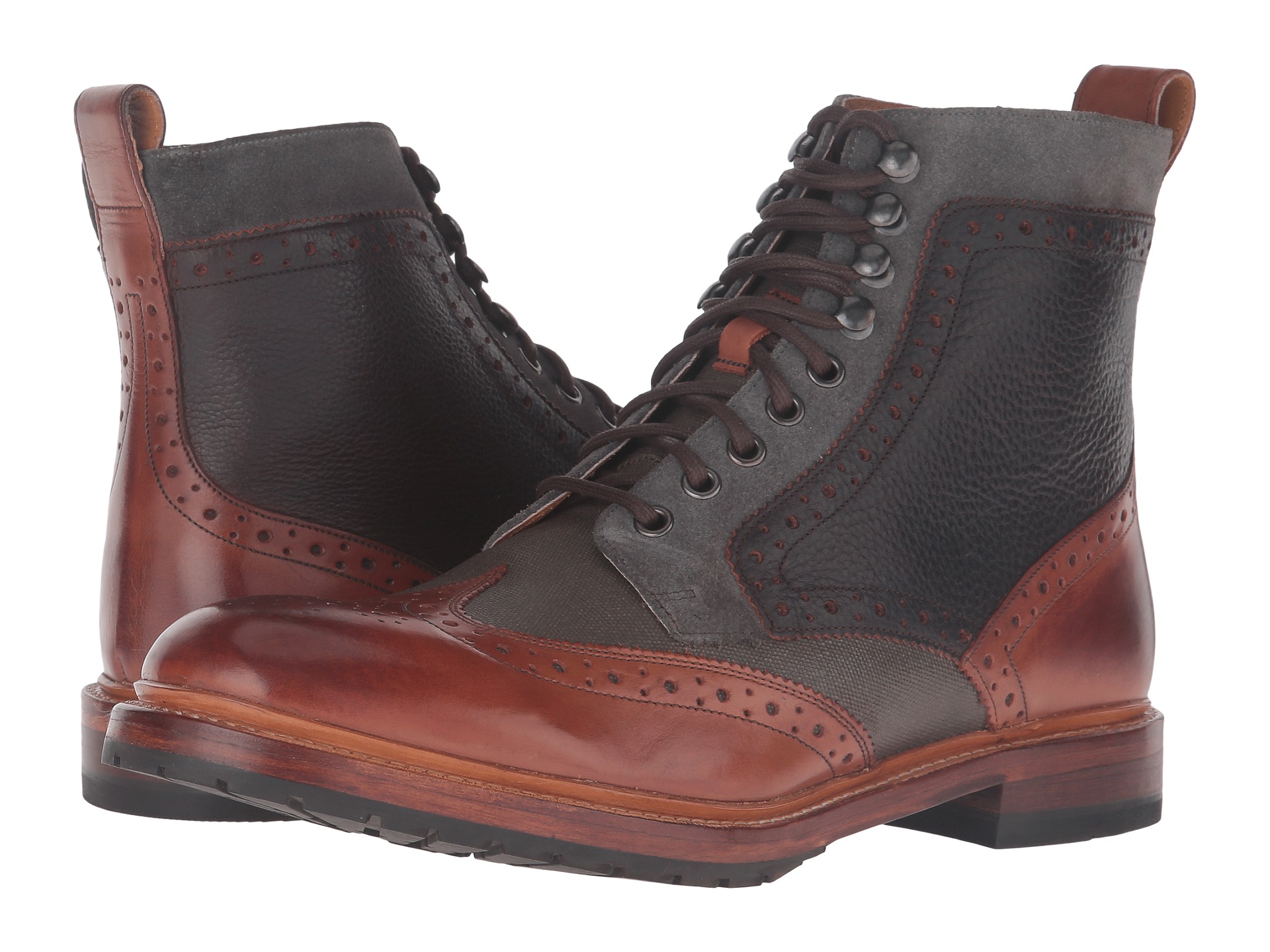 Stacy Adams Madison II Wingtip Lace Boot at Zappos.com