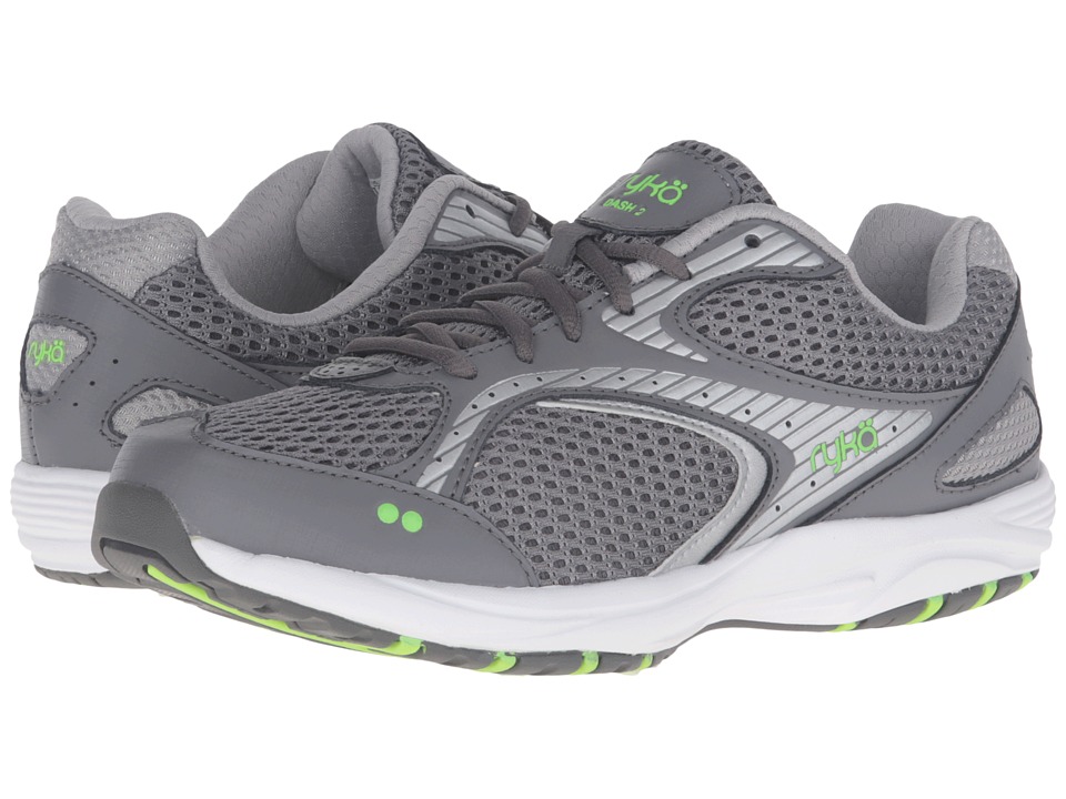 Ryka Dash 2 (Steel Grey/Chrome Silver/Electric Lime) Women's Shoes