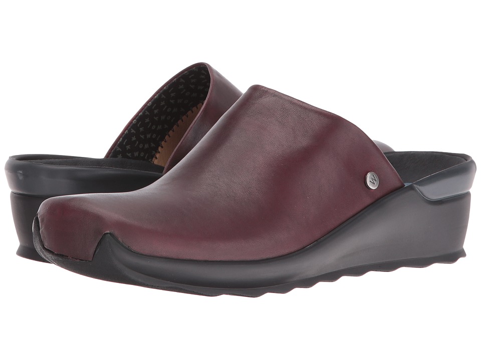 Wolky Go (Bordo Velvet Leather) Sandals