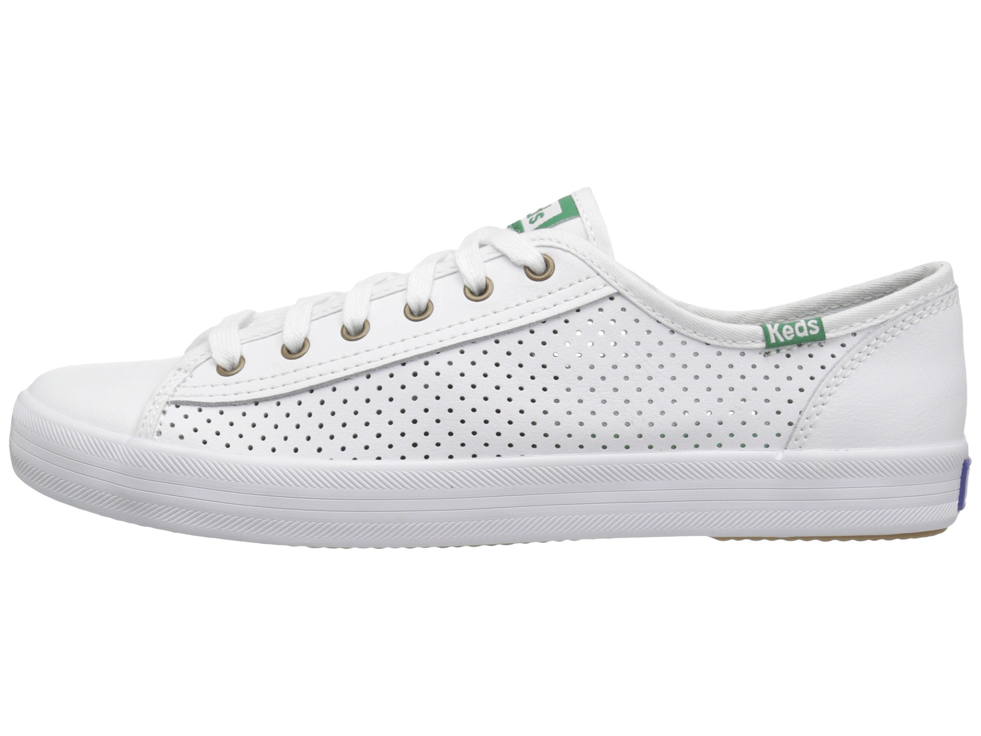 keds women's kickstart perforated leather sneakers