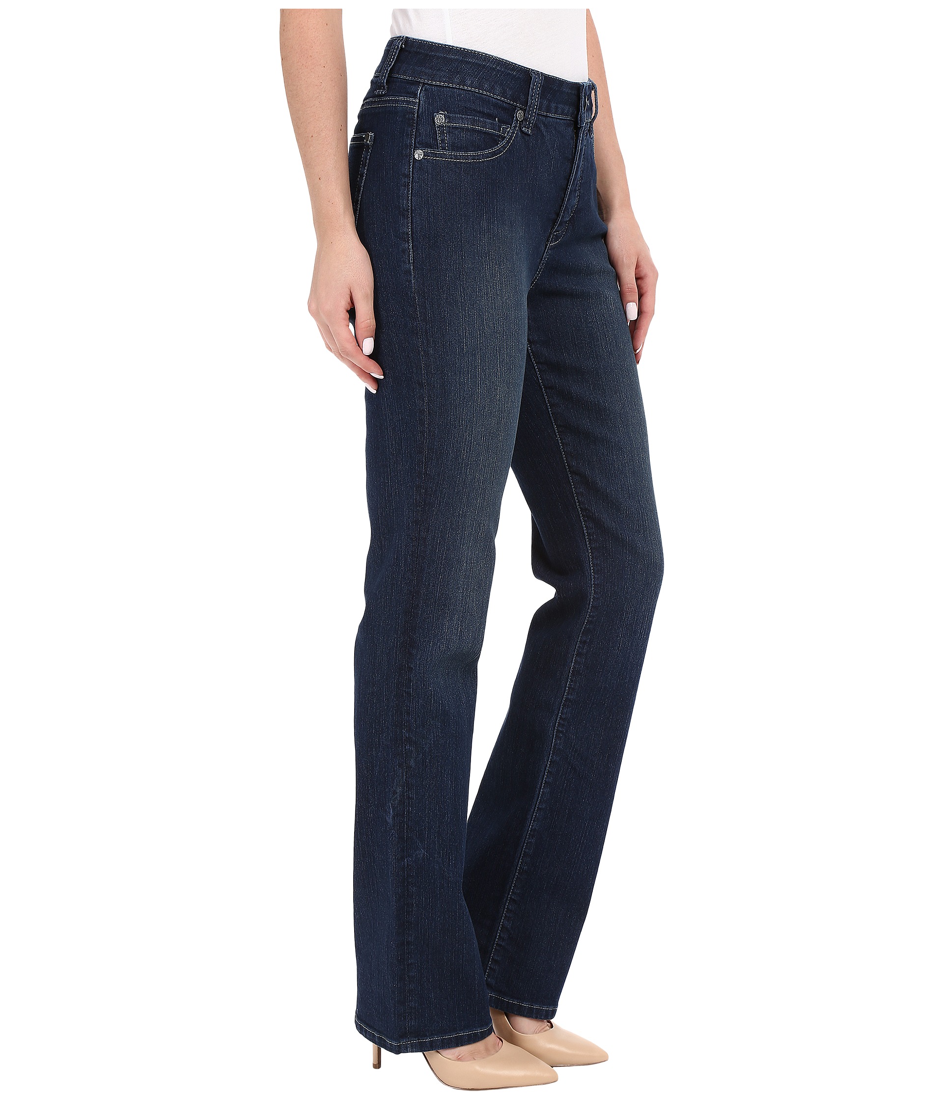 Miraclebody Jeans Six-Pocket Abby Straight Leg Jeans in Seattle Blue ...