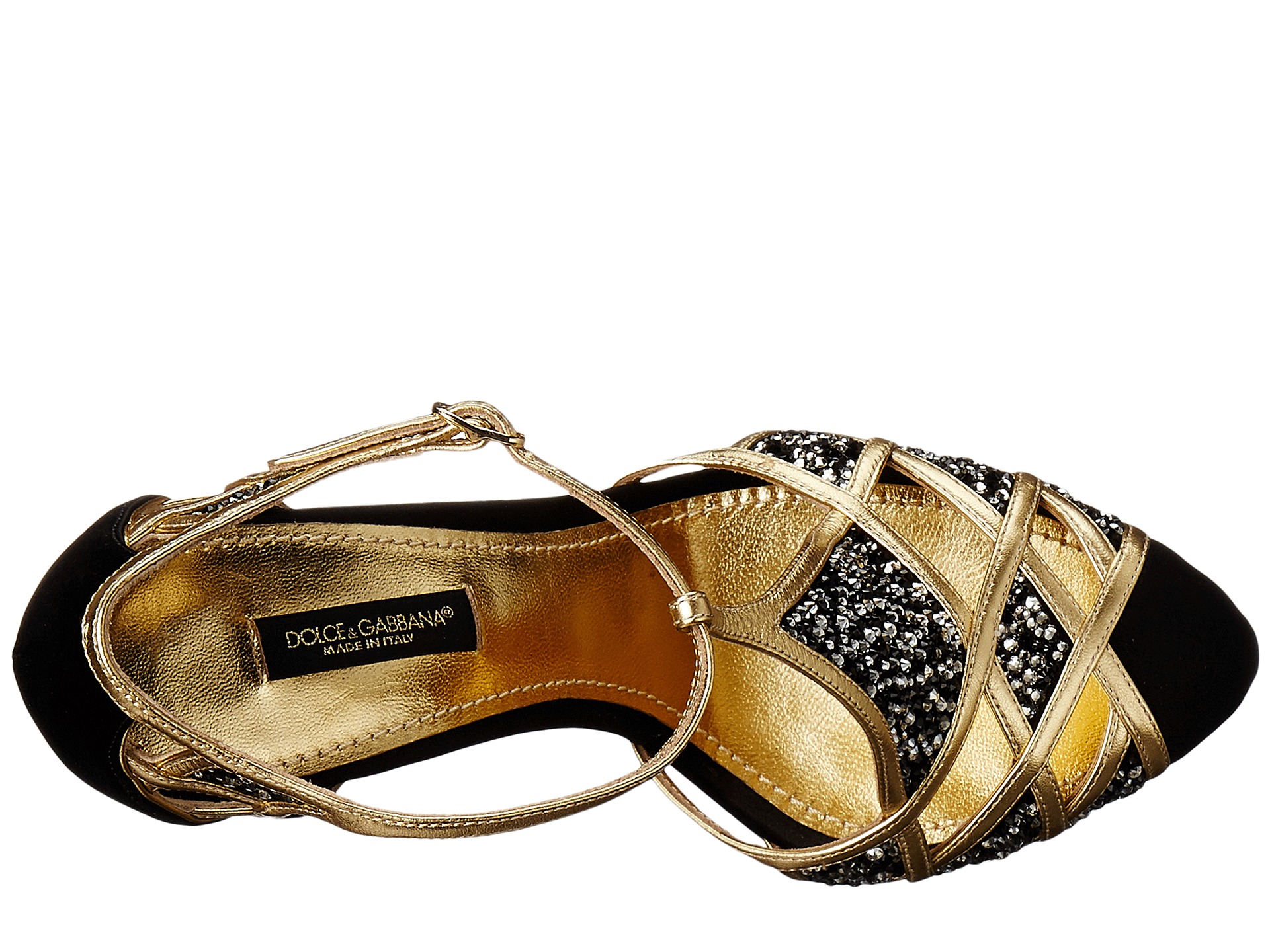 Dolce & Gabbana Embellished Caged Toe Sandal at Luxury.Zappos.com