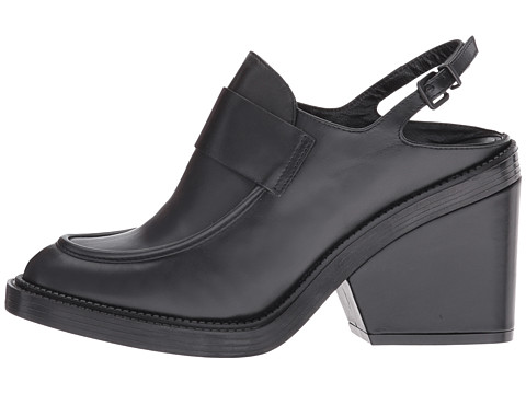 ROBERT CLERGERIE 'Beluga' Leather Slingback Loafers, Black Leather Calf ...