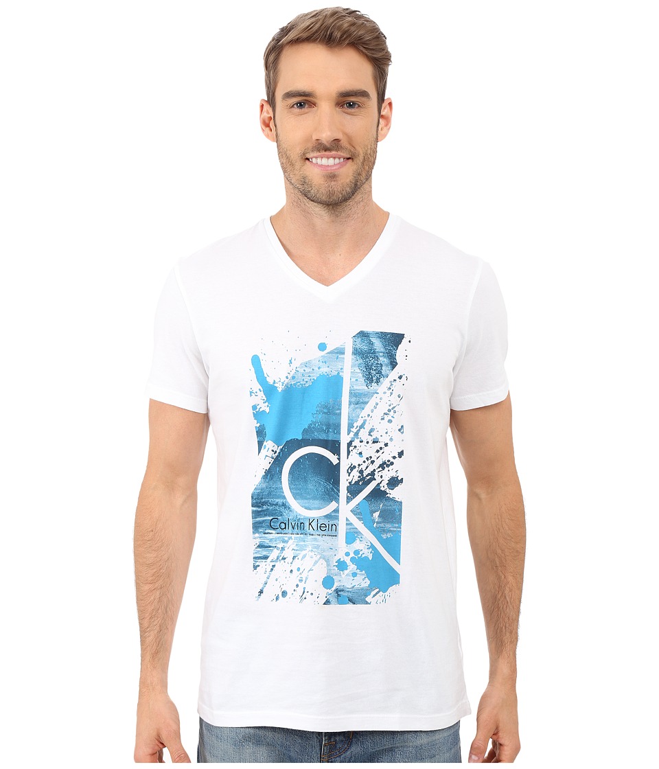 short sleeve ck splatter paint tee