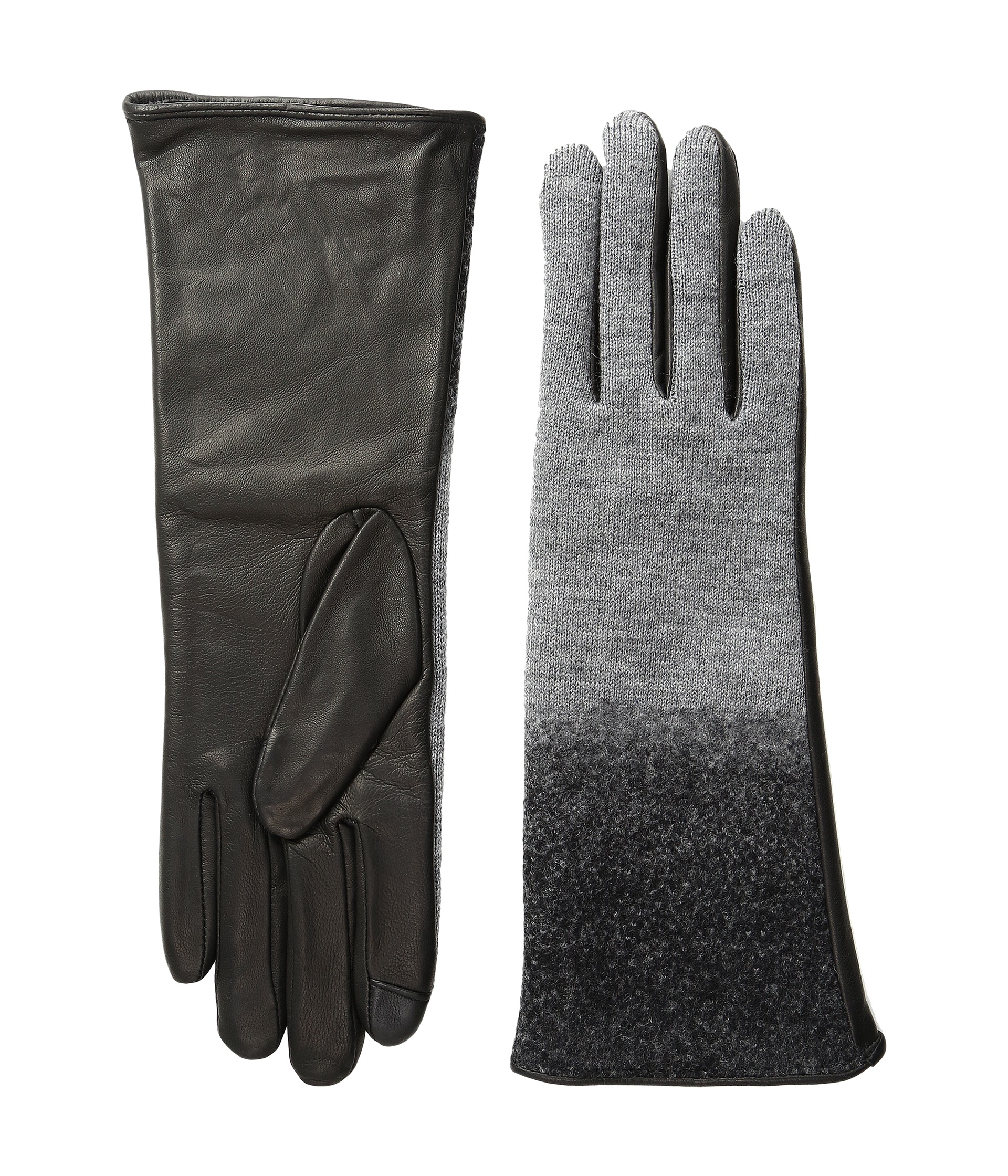 Echo Design Echo Touch Ombre Leather Gloves Black - Zappos.com Free ...