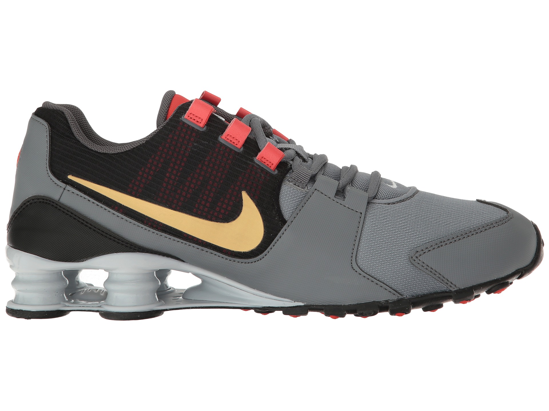 Nike Shox Avenue Cool Grey/Max Orange/Black/Metallic Gold - Zappos.com ...