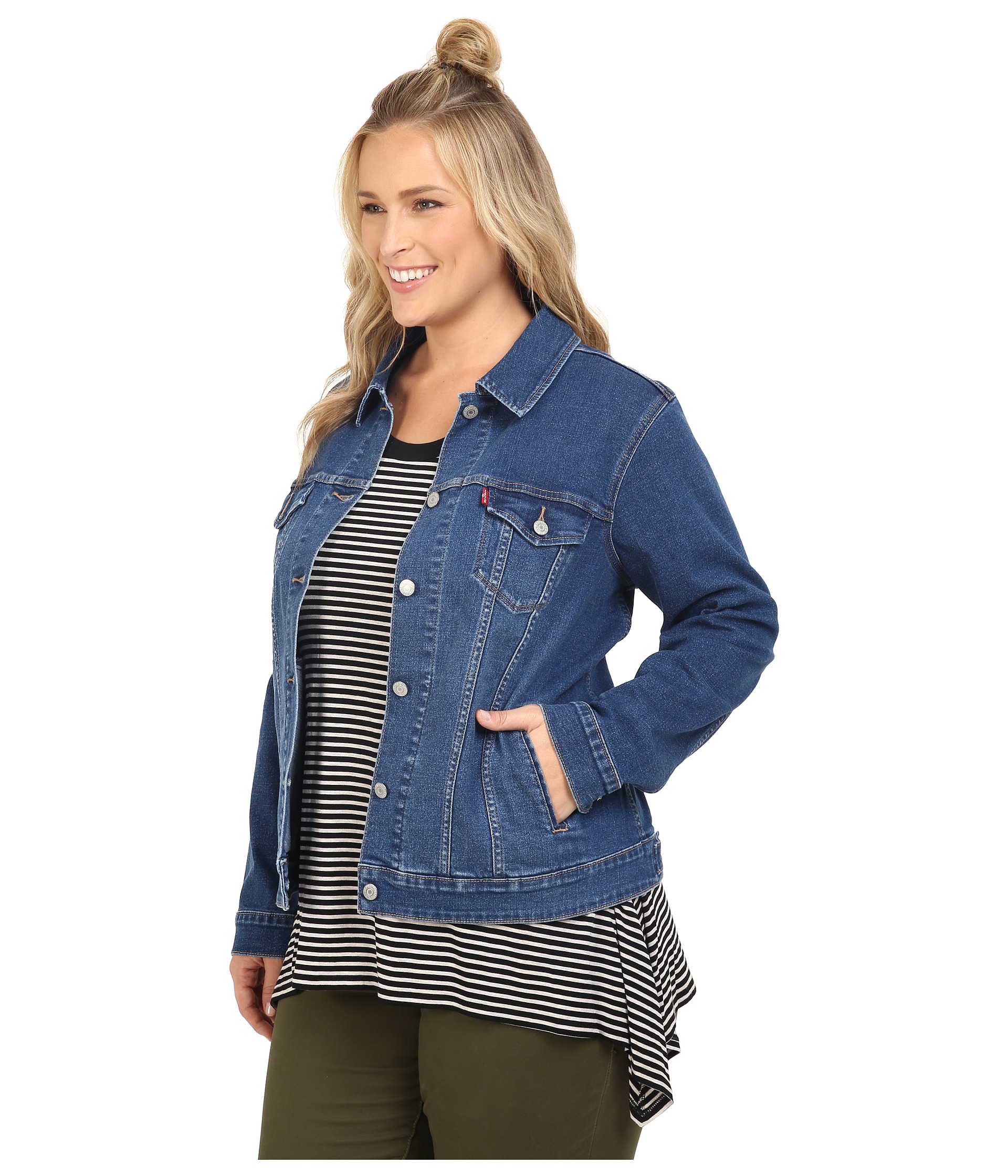 Levi's® Plus Trucker Jacket at Zappos.com