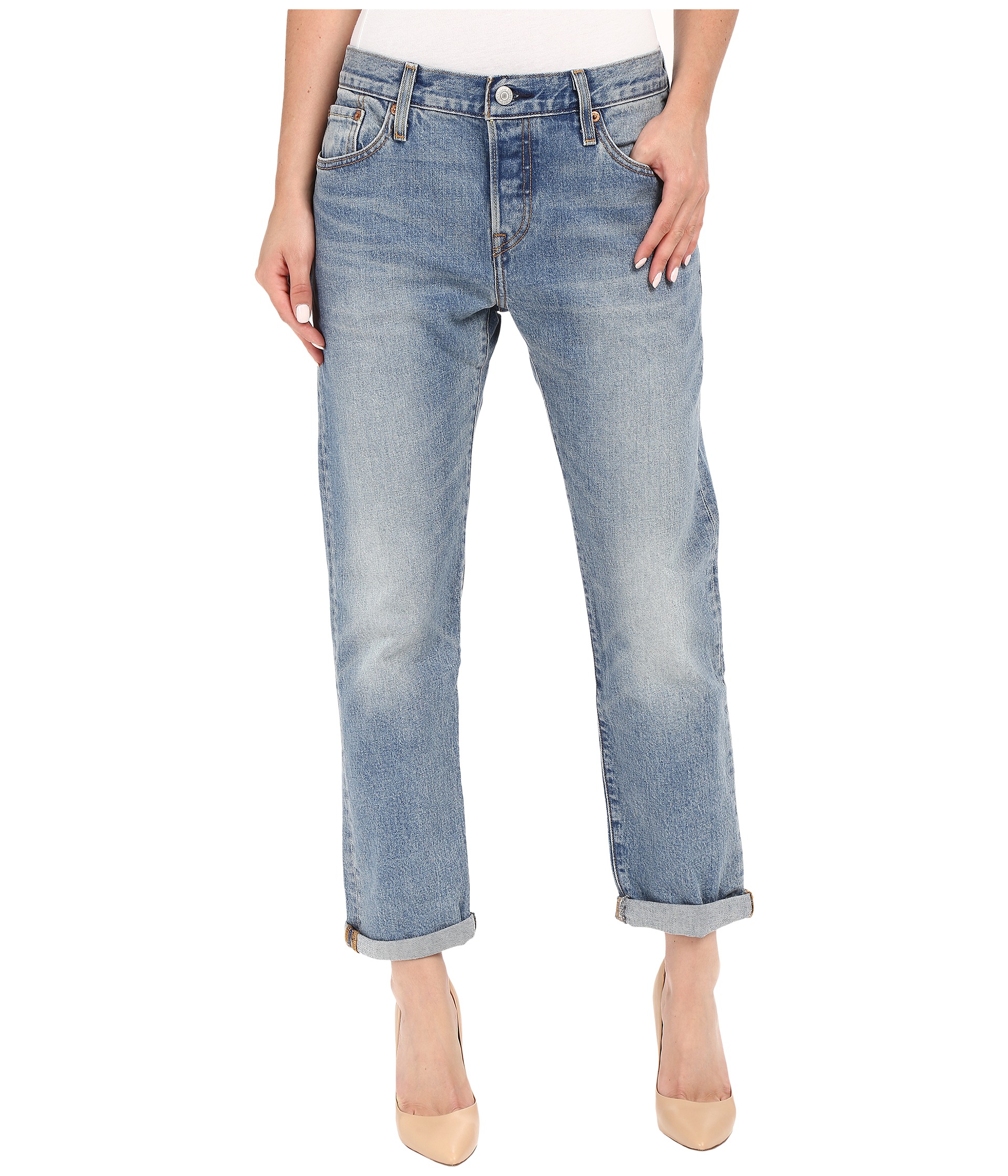 Levi's® Womens 501® Customized and Tapered Jeans at Zappos.com