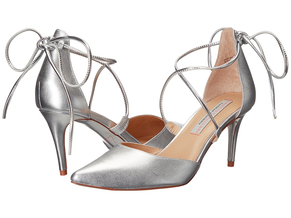 Kristin Cavallari Opel Lace-Up Pump (Silver) High Heels