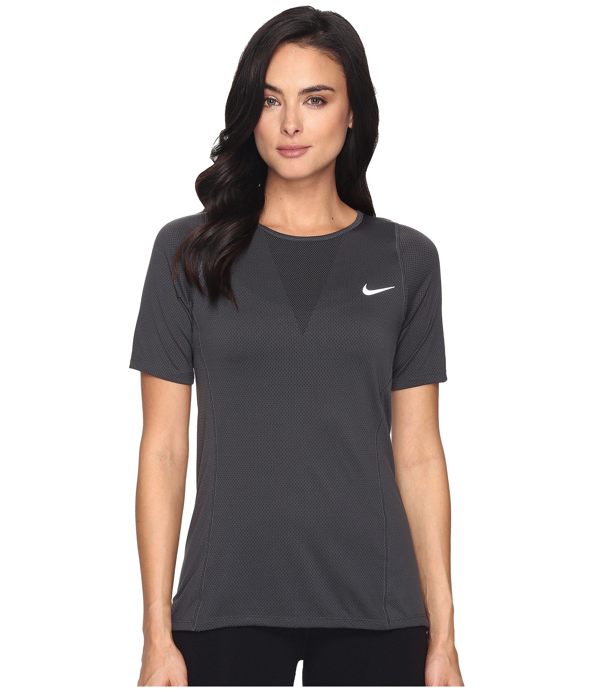 Nike Zonal Cooling Relay Short Sleeve Running Top at Zappos.com