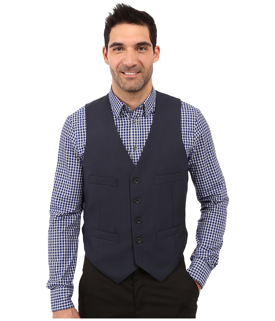 Kenneth Cole Reaction - Slim Fit Separate Vest (Blue) Mens Vest