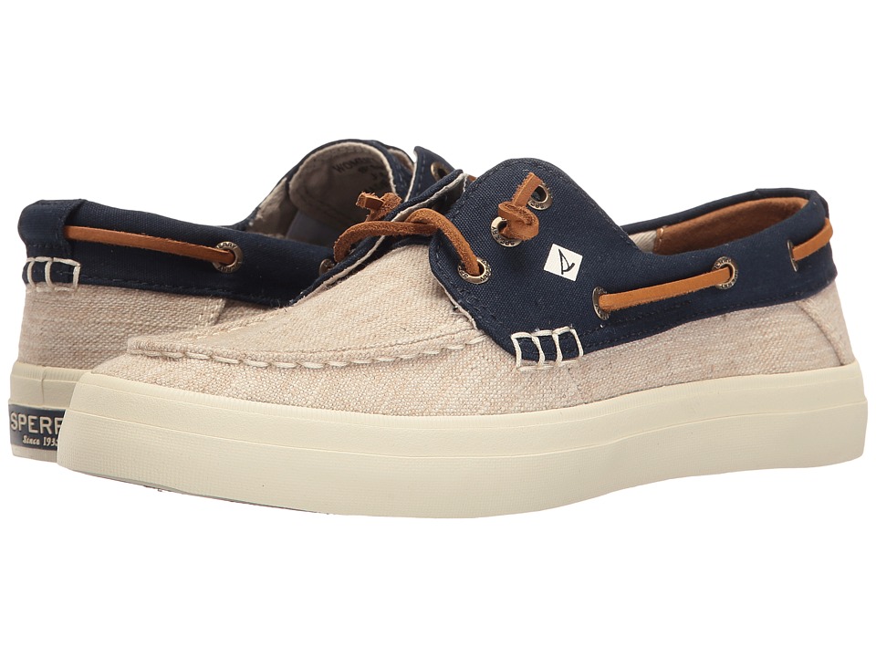 Sperry Crest Resort Canvas Two-Tone (Ivory/Navy) Women