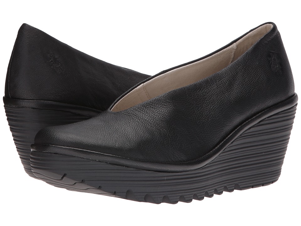 FLY LONDON Yaz (Black Mousse) Women's Shoes