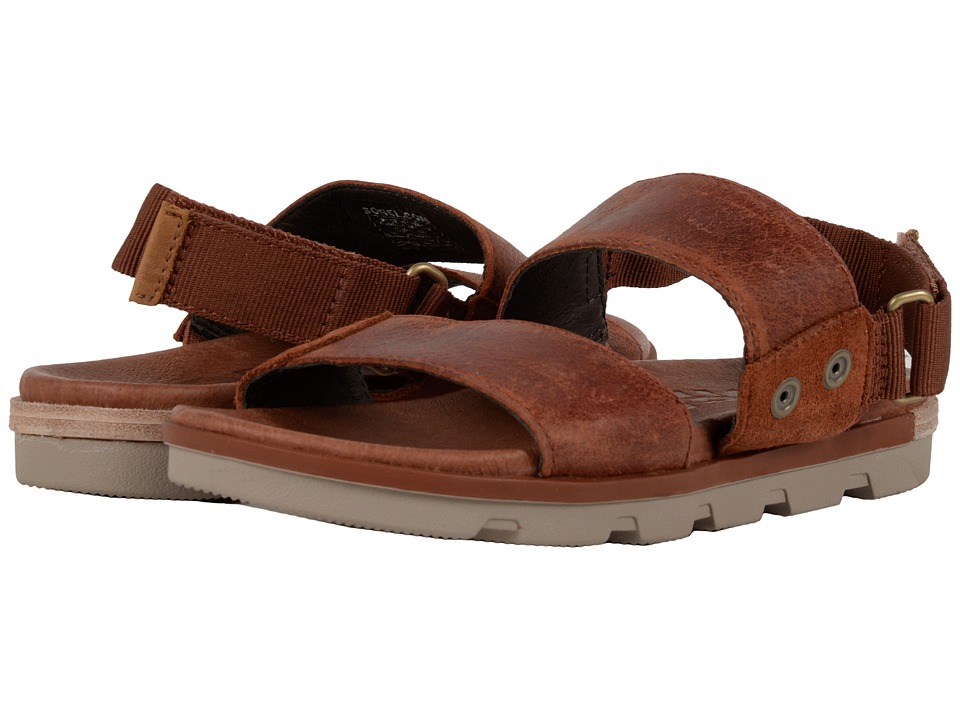 SOREL Torpeda Sandal (Rustic Brown/Fossil) Women's Shoes