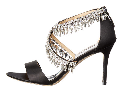 BADGLEY MISCHKA Grammy Jewel Embellished Open Toe High Heel Sandals in ...