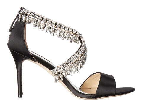 BADGLEY MISCHKA Grammy Jewel Embellished Open Toe High Heel Sandals in ...