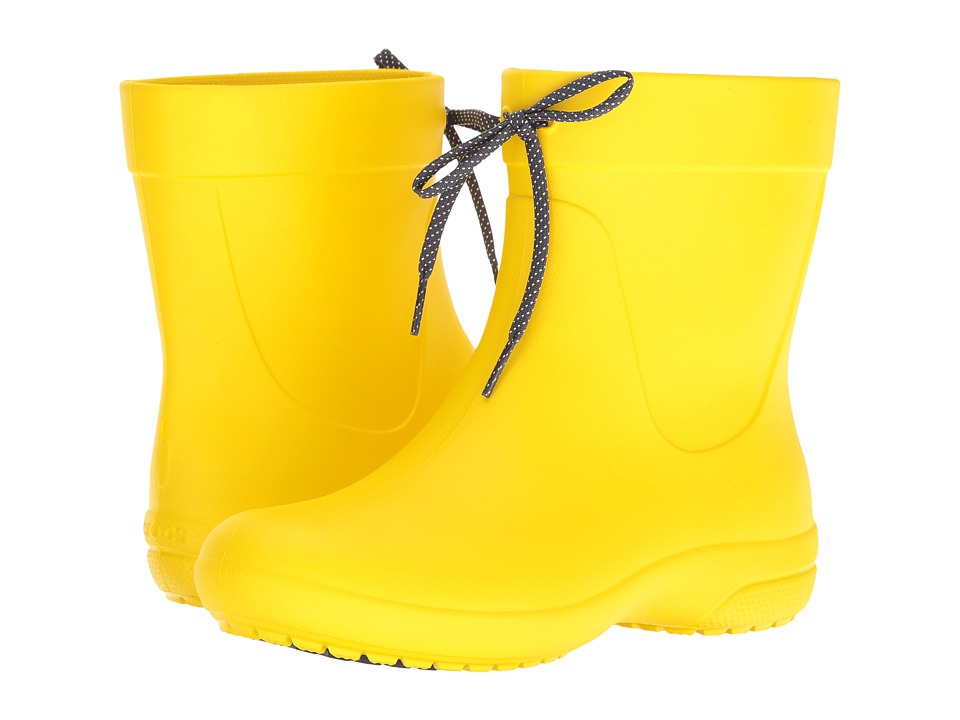 Crocs Freesail Shorty Rain Boot (Lemon) Women's Rain Boots