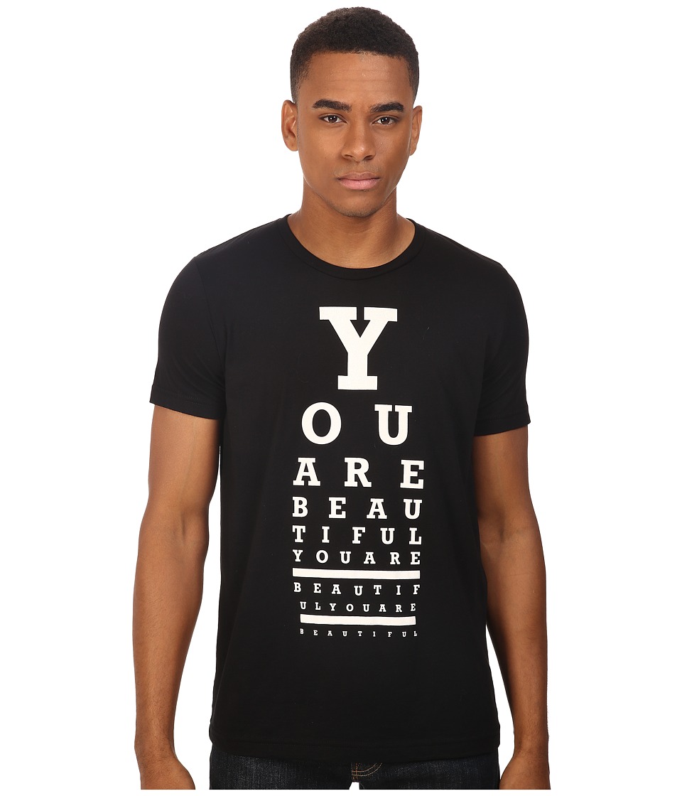 Life is Beautiful - Eye Test - Crew Neck Tee (Black) T Shirt