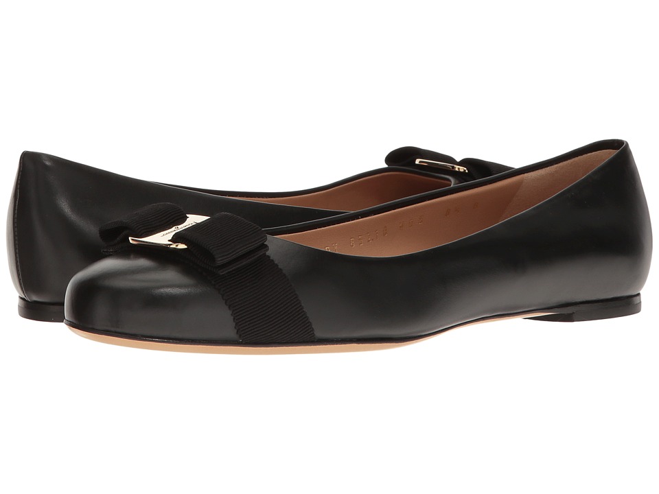 Salvatore Ferragamo Varina (Nero Rubens Calf) Slip-On Shoes
